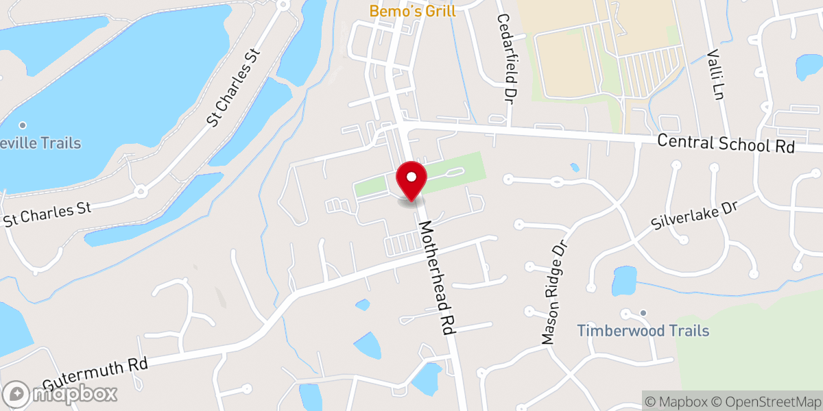 Map showing location of St. Joseph Catholic School