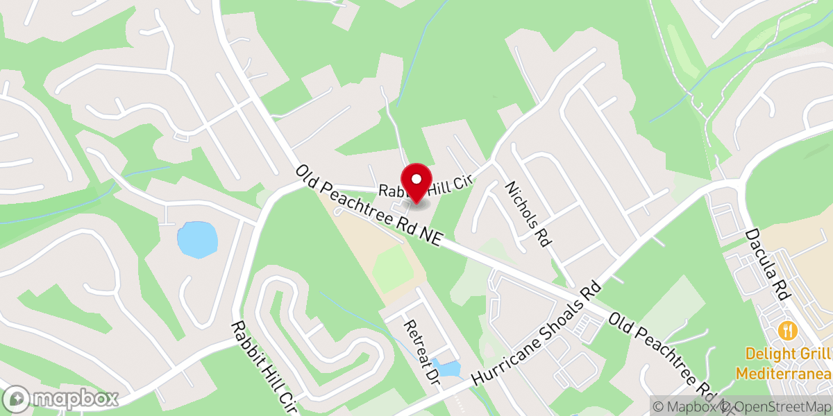 Map showing location of Grace Baptist Church