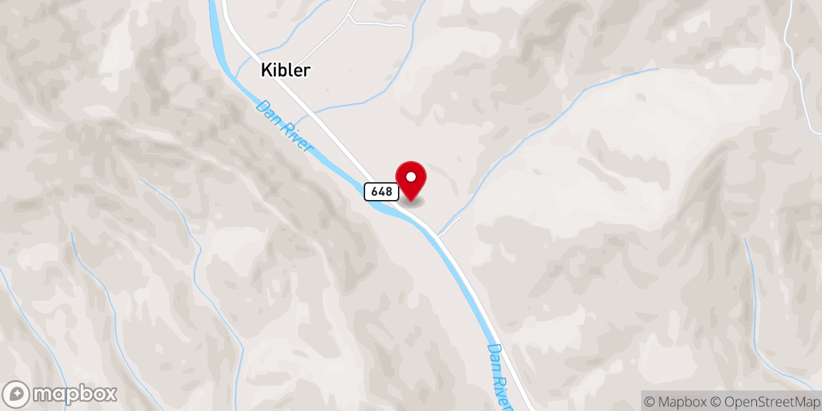 Map showing location of Danube Presbyterian Church