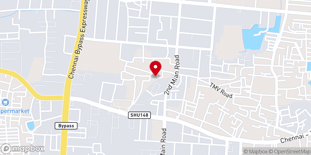 Map showing location of St. George Orthodox Syrian Church