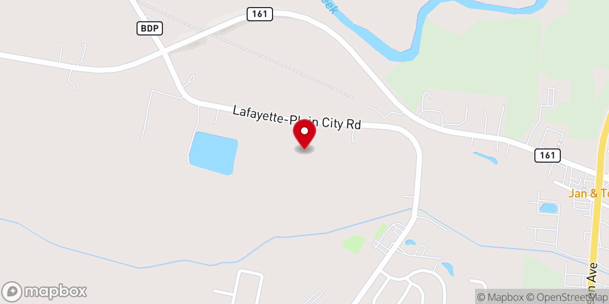 Map showing location of Darby Grace Brethren Church