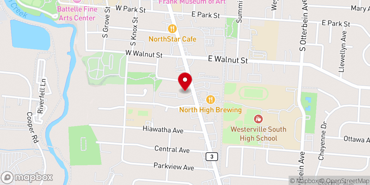 Map showing location of Cornerstone Community Church