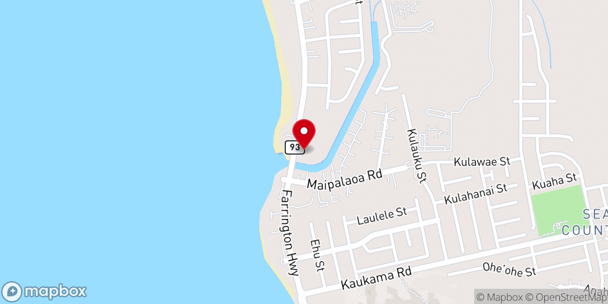 Map showing location of Kahikolu Baptist Church