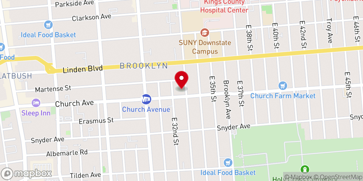 Map showing location of Trinitarian Spiritual Baptist