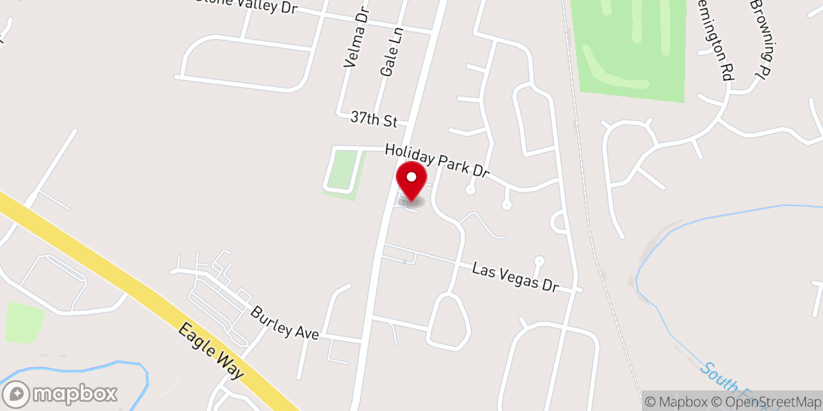 Map showing location of Greater Cumberland Baptist Church