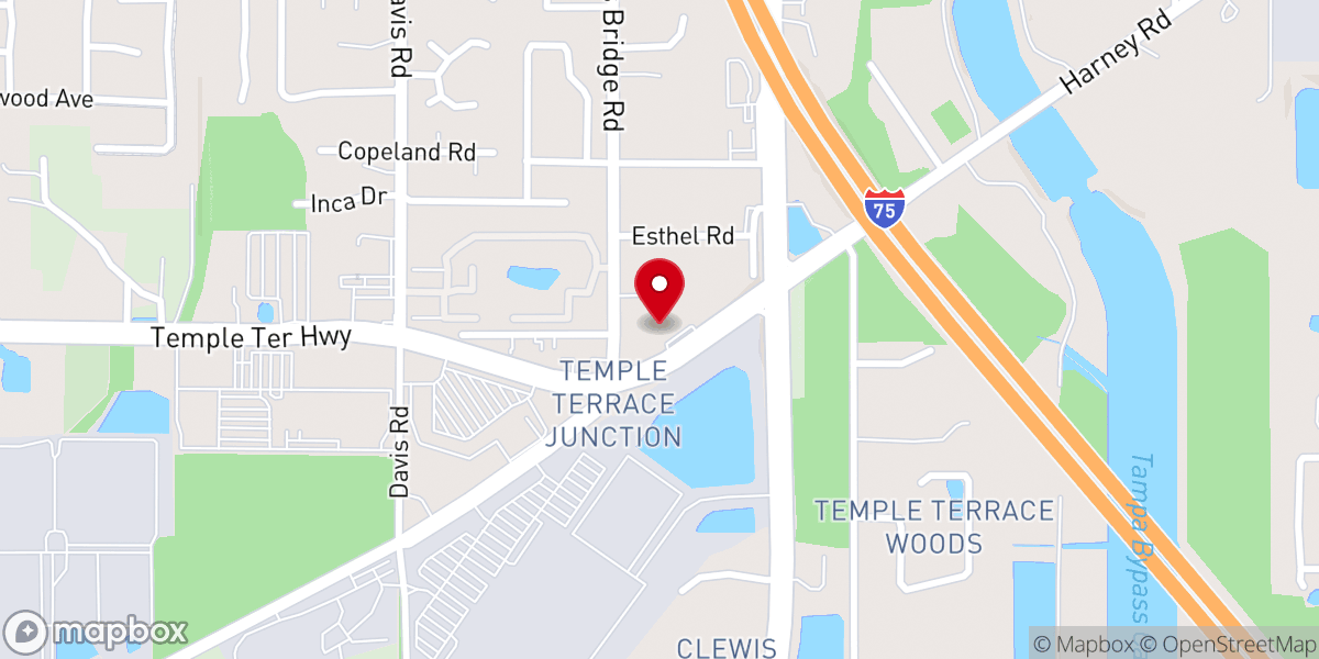 Map showing location of Hillsborough United Methodist Church