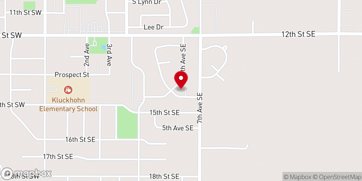 Map showing location of First Baptist Church