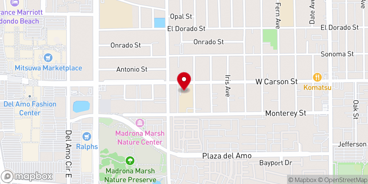 Map showing location of First Lutheran Church and School