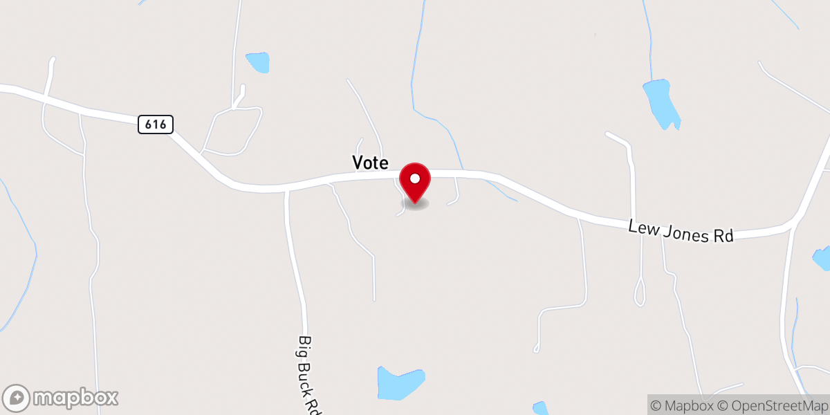 Map showing location of Rocky Run Church