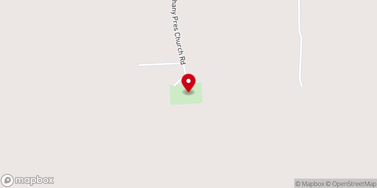 Map showing location of Bethany Church