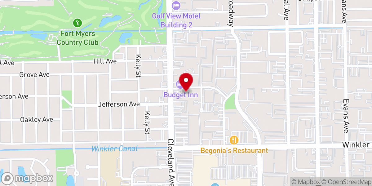 Map showing location of Iglesia Cristiana Elim AD