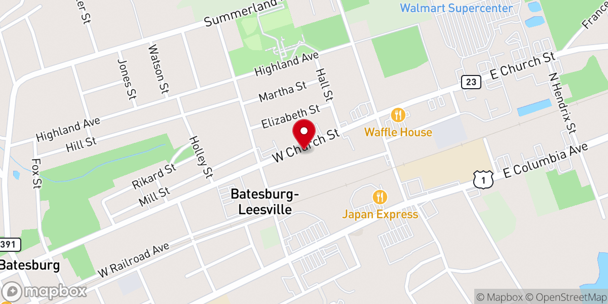 Map showing location of Rainbow