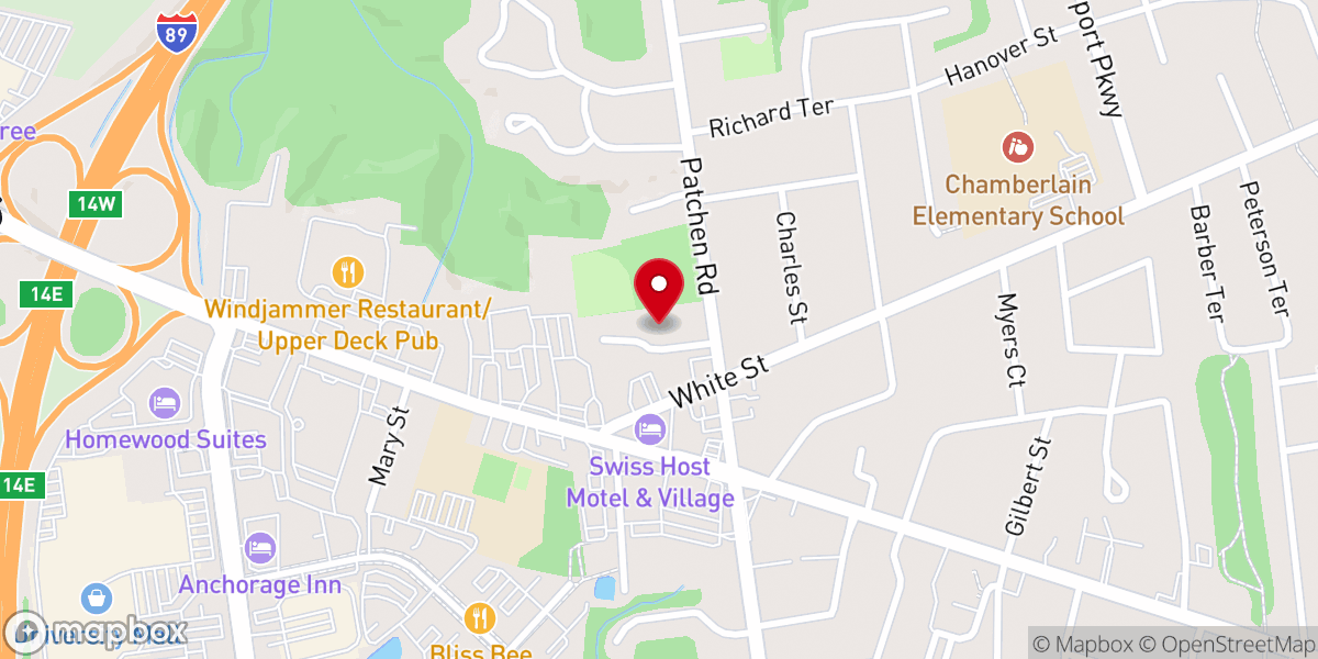 Map showing location of Agape Community Church