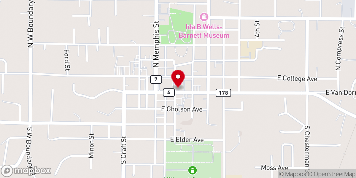 Map showing location of Retro Rooster