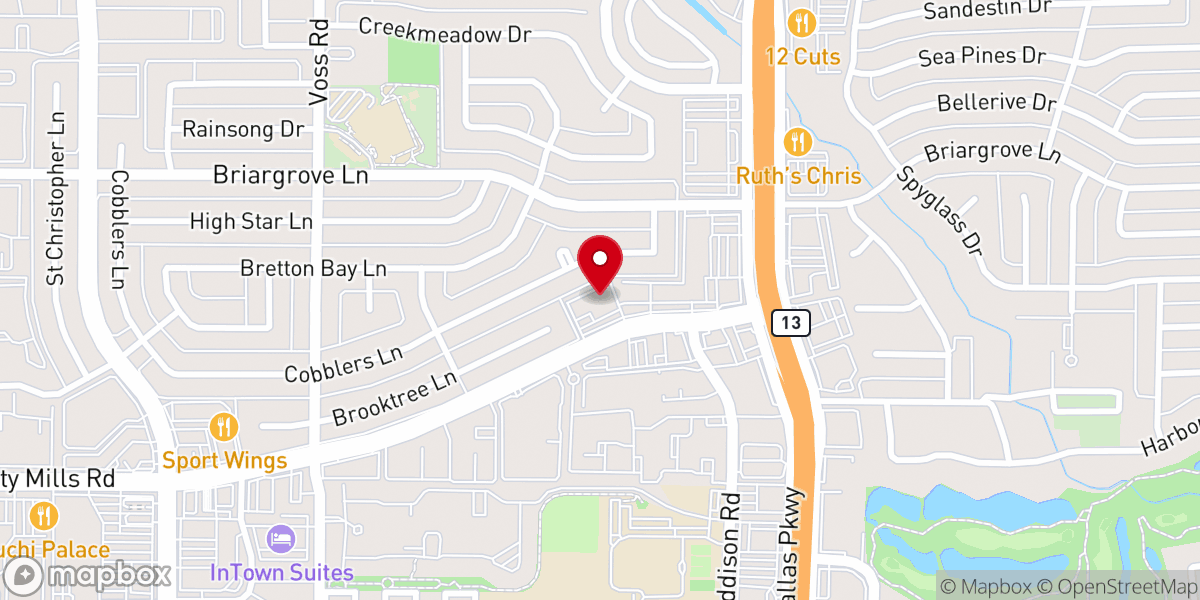 Map showing location of Spring Valley Bible Church