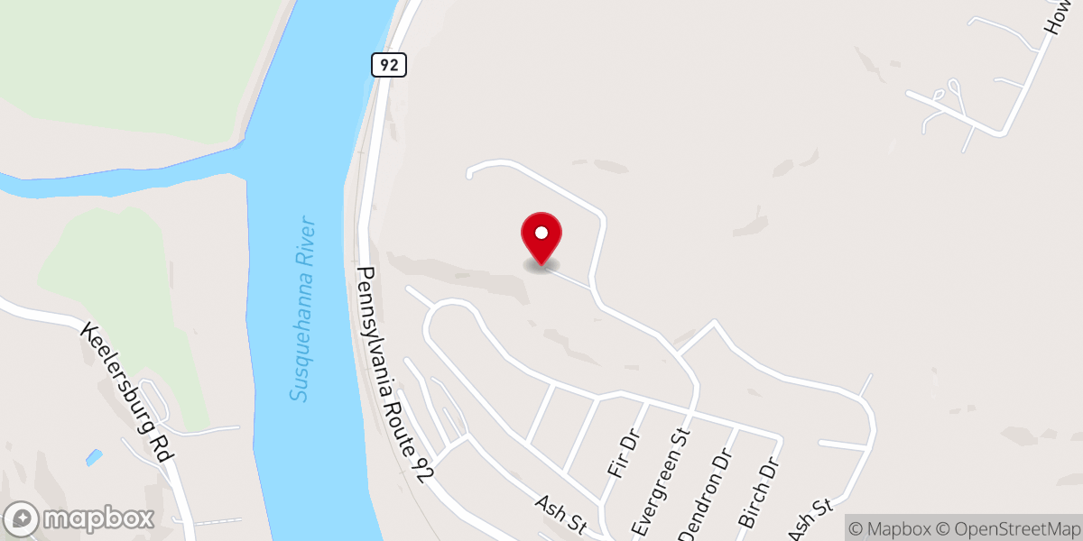 Map showing location of Mother of God Convent