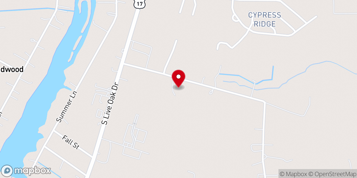 Map showing location of Tri-City Baptist Church