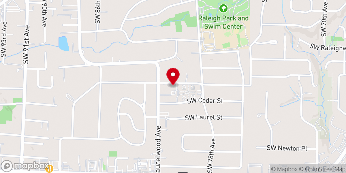 Map showing location of Valley Community Presbyterian Church