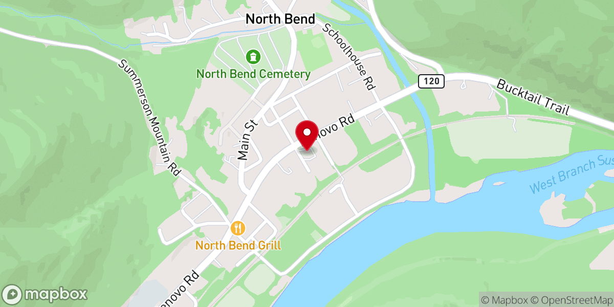 Map showing location of Grace Baptist Church