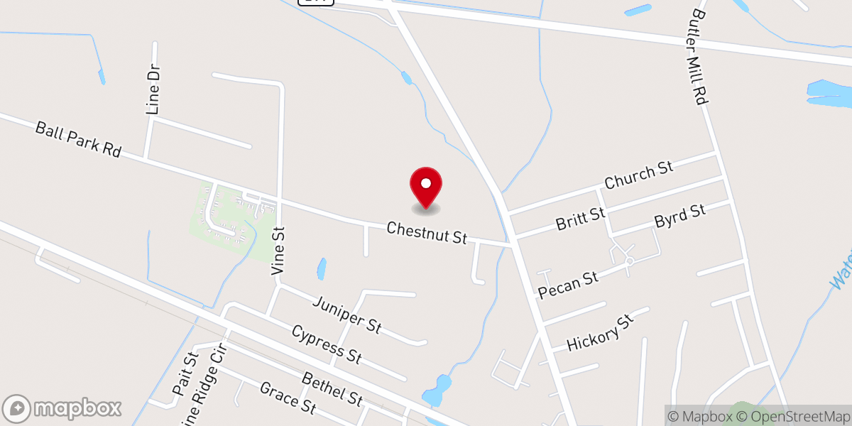 Map showing location of New Light Church