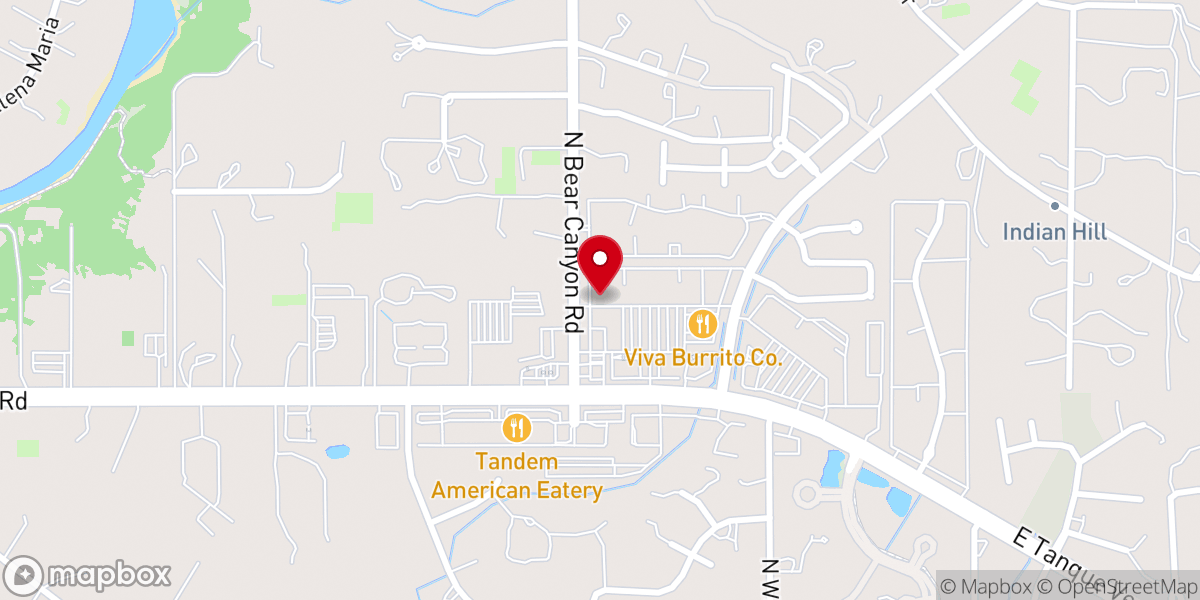 Map showing location of The Oasis Church
