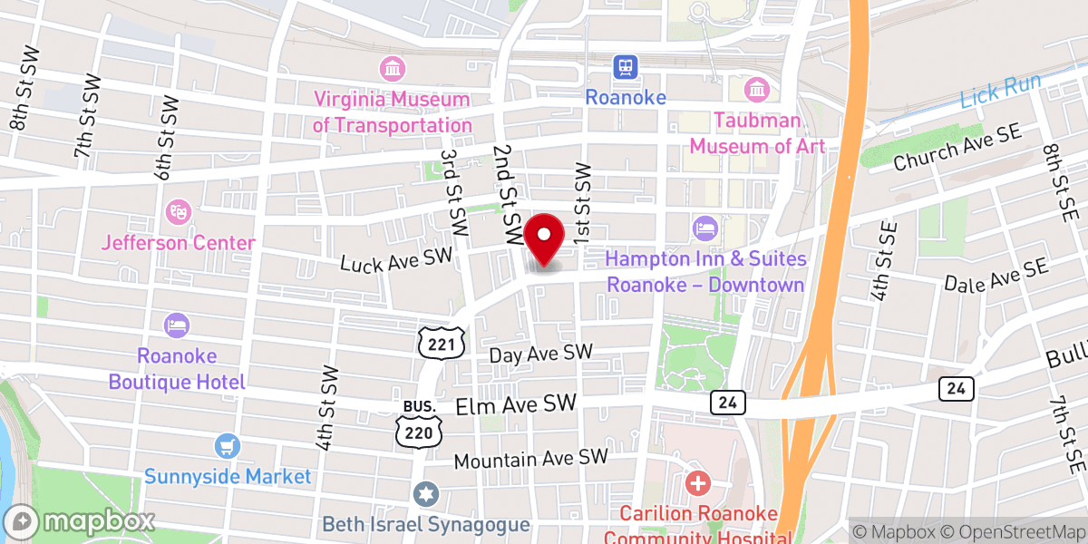 Map showing location of Church Legal