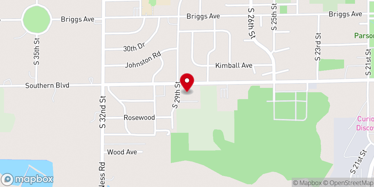 Map showing location of First Christian Church