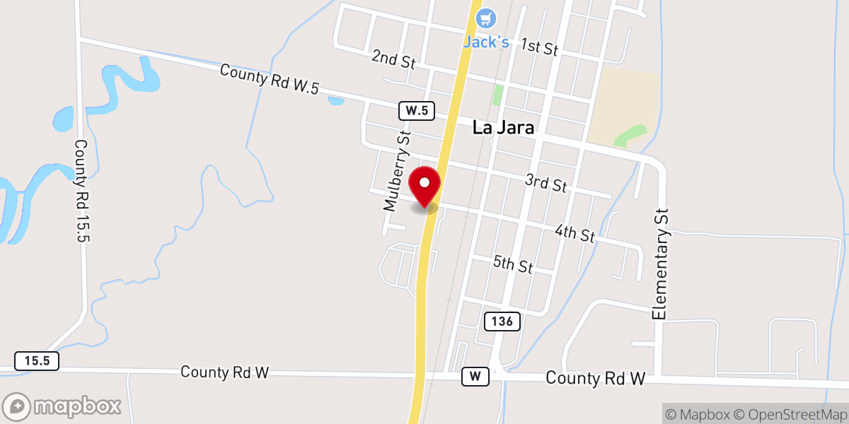 Map showing location of Guadelpel Credit Union