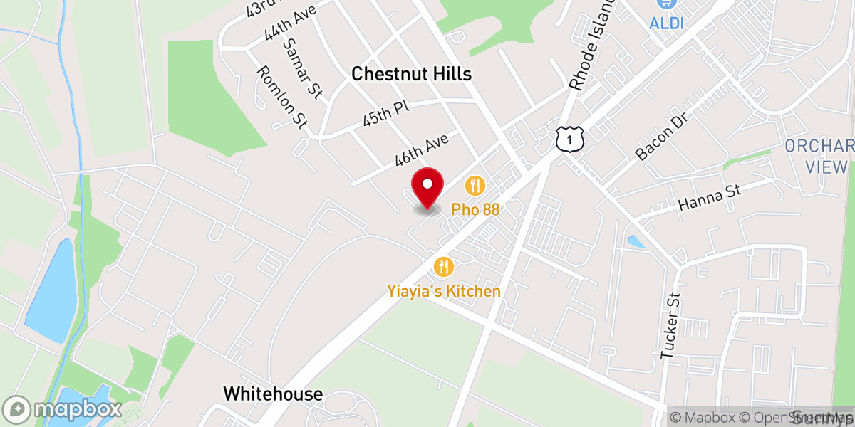 Map showing location of MFM Silver Spring Maryland