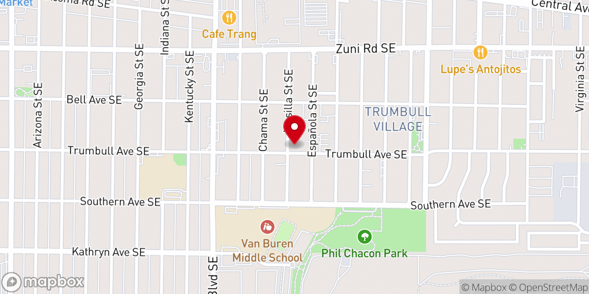 Map showing location of Interfaith Bible Church