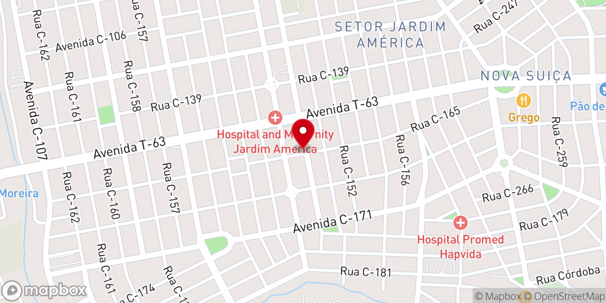 Map showing location of Igreja Pentecostal Monte Moria-Goiania