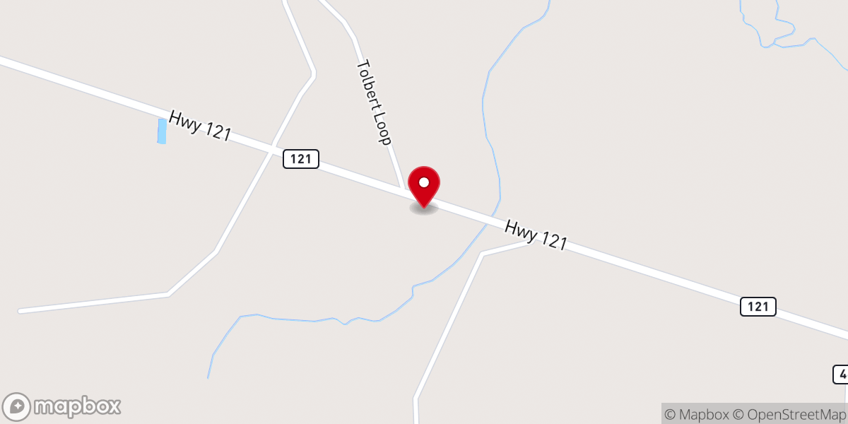 Map showing location of Twin Oak Church