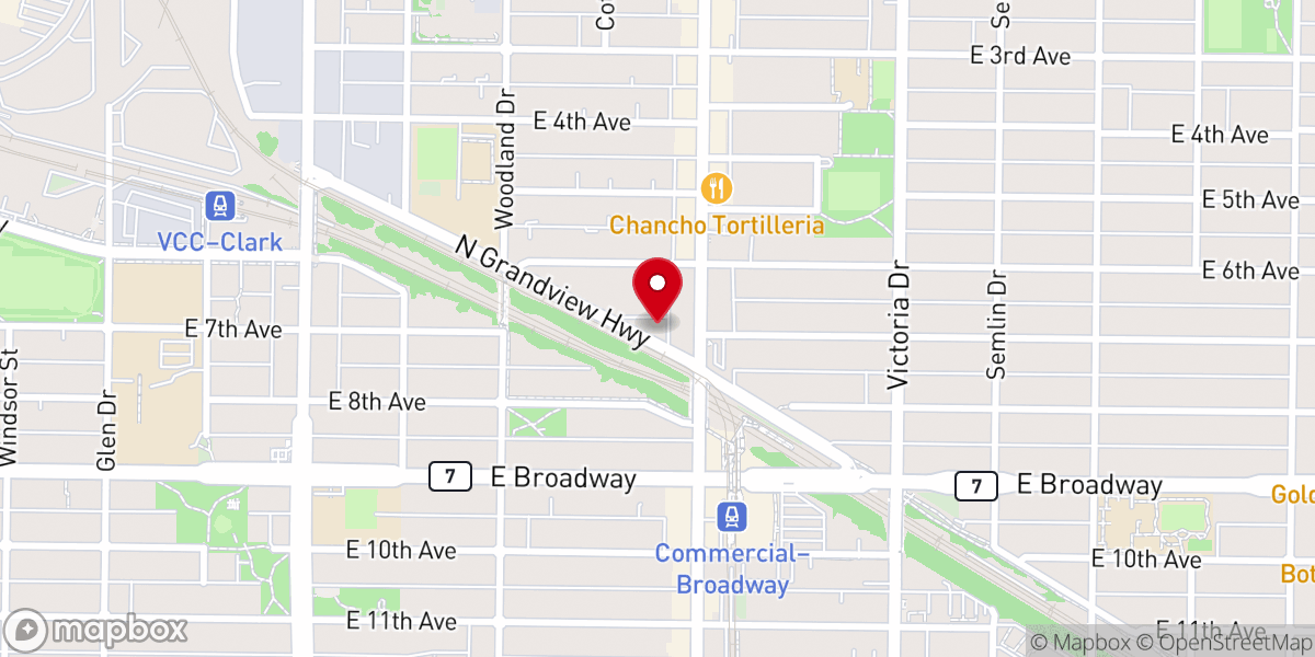 Map showing location of Coastal Church Commercial