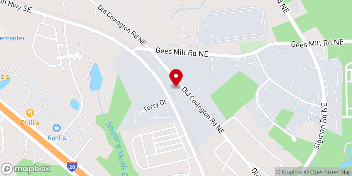 Map showing location of Redeeming Love Christian Church