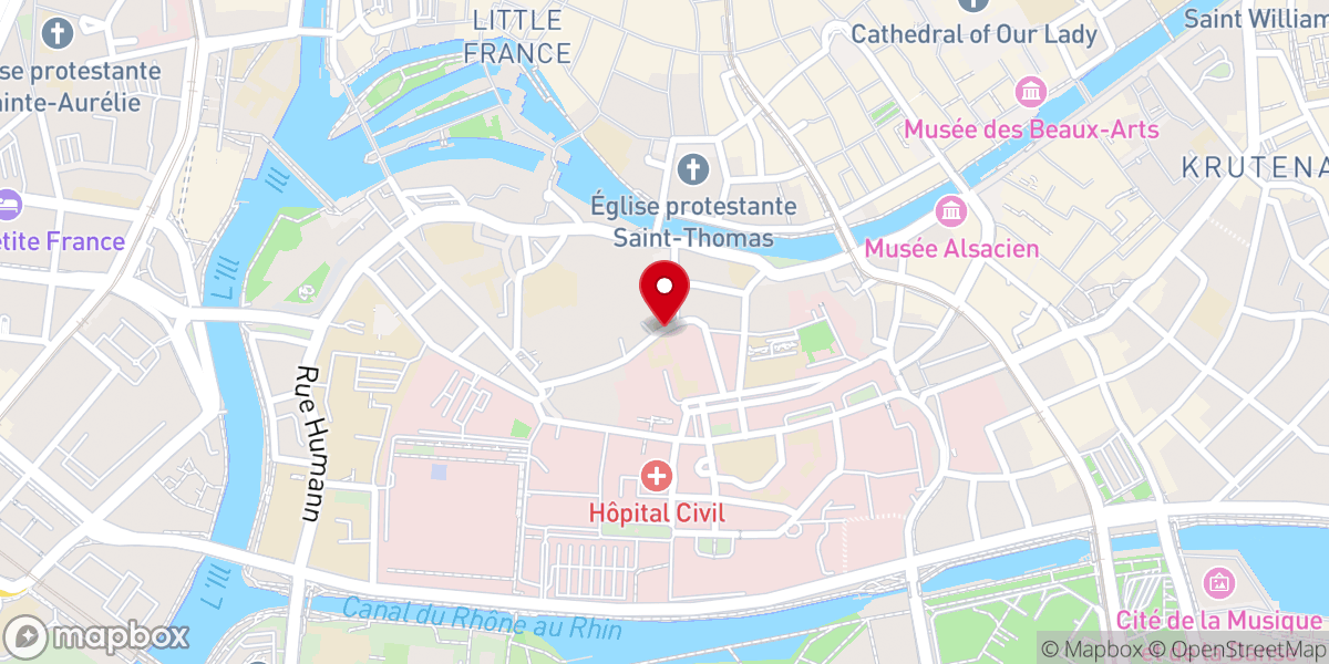 Map showing location of Paroisse orthodoxe roumaine de Strasbourg