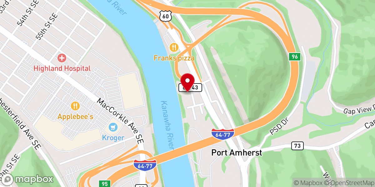 Map showing location of Putney Memorial Church
