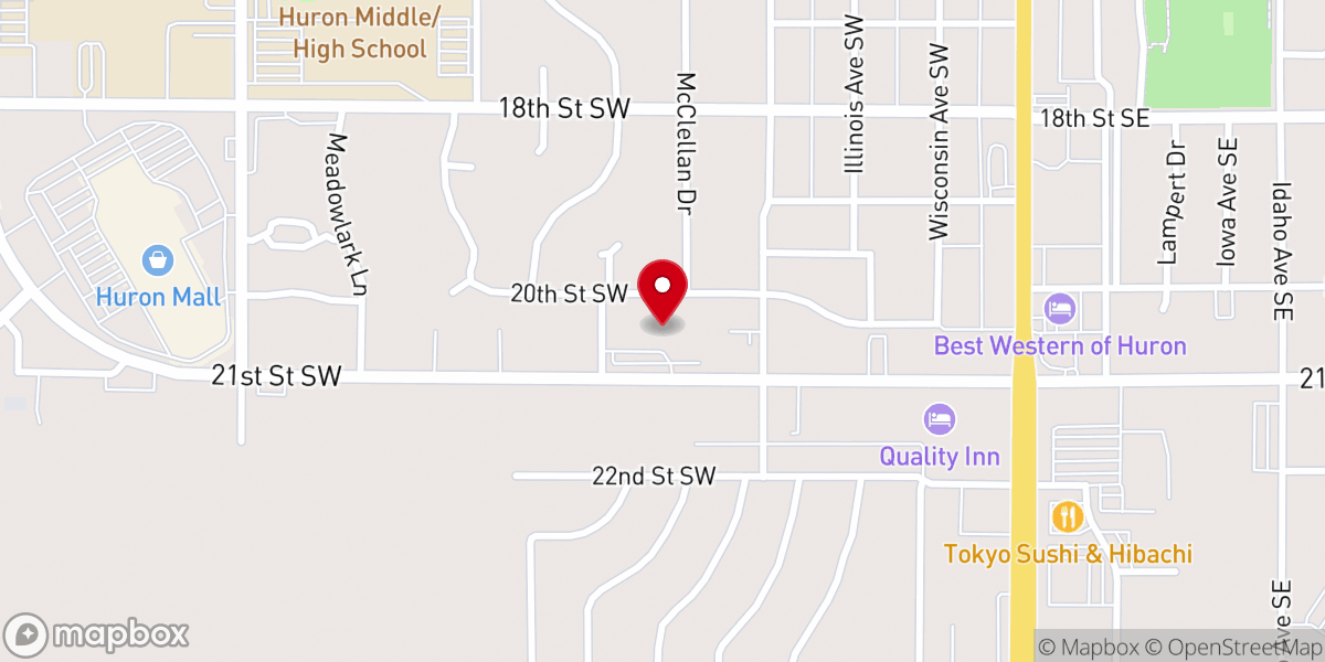 Map showing location of Holy Trinity School