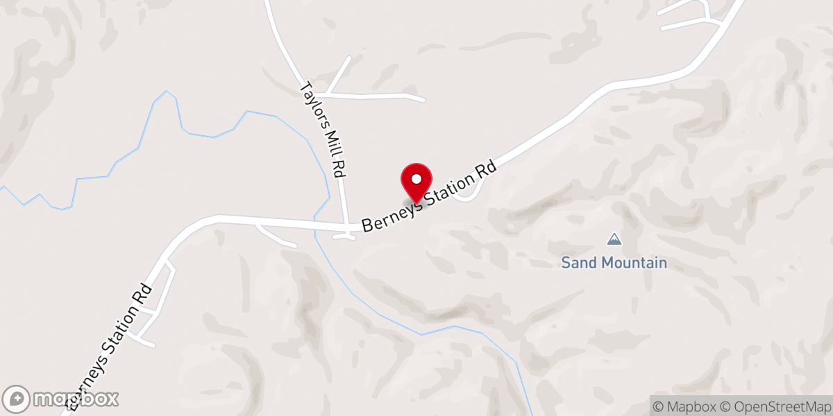 Map showing location of Cragdale Church