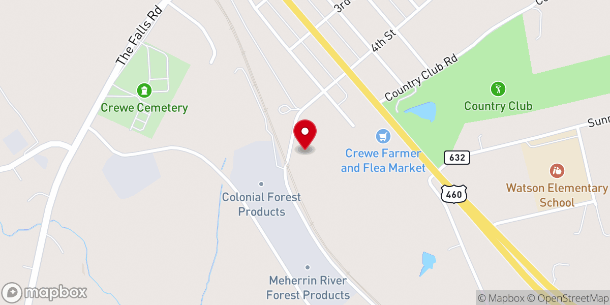 Map showing location of Lifetime Building Supply