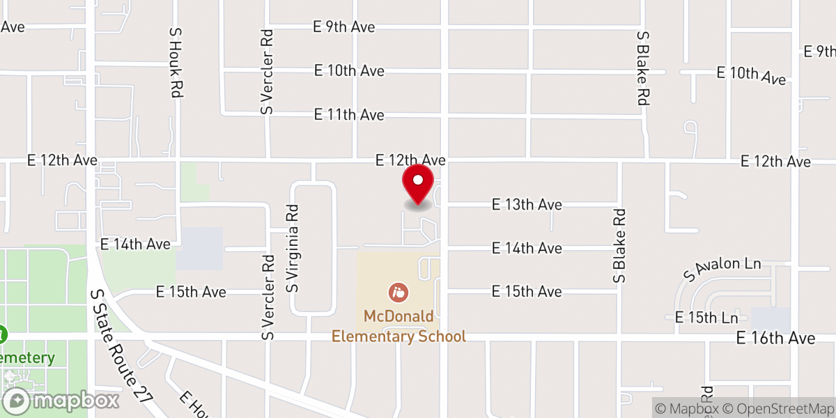 Map showing location of HungryGen Spokane