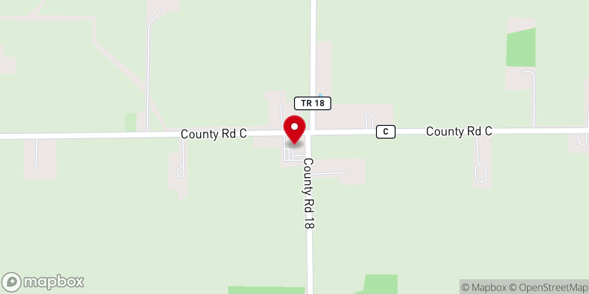 Map showing location of West Clinton Mennonite Church