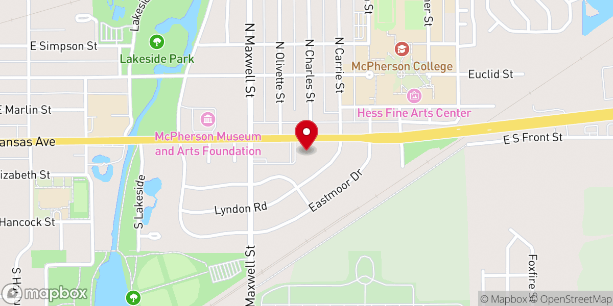 Map showing location of Morning Star Missionary Baptist