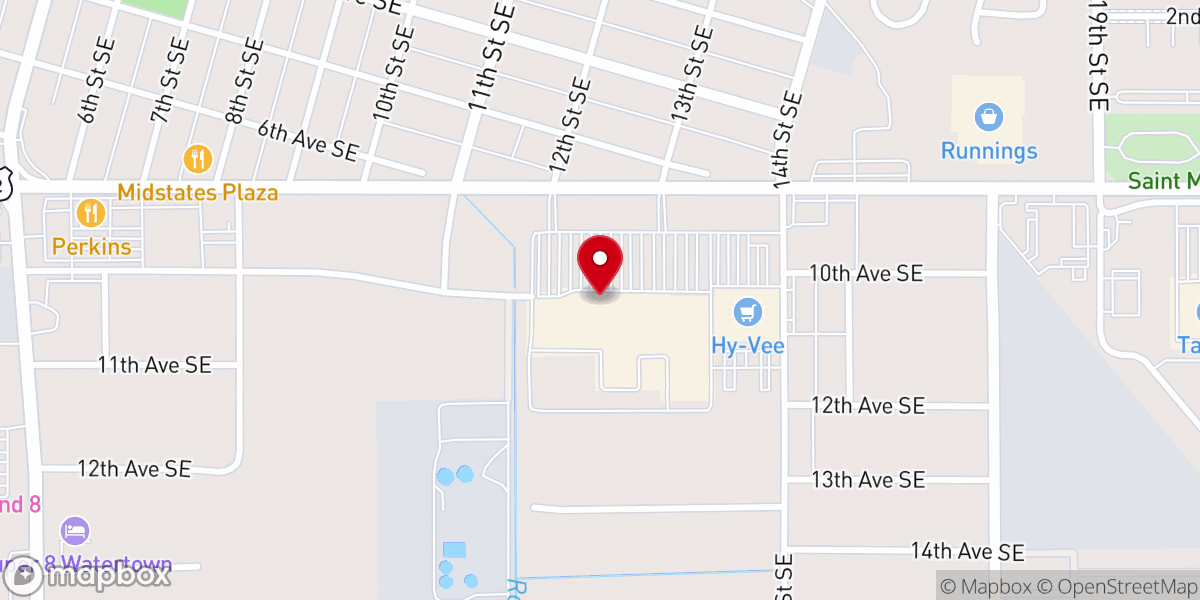 Map showing location of Blessings Big & Small Christian Stores
