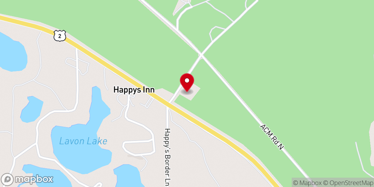 Map showing location of Chain of Lakes Christian Church