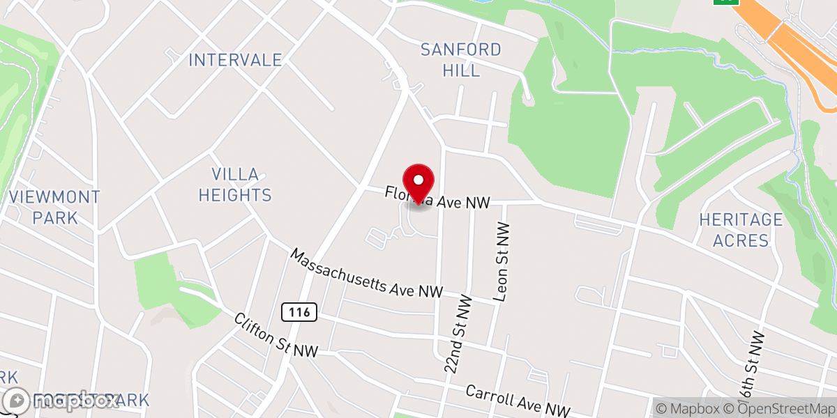 Map showing location of High Street Baptist Church
