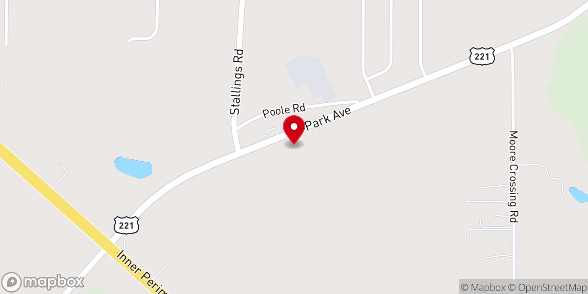 Map showing location of New Harvest Methodist
