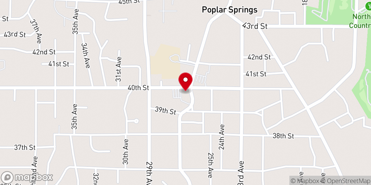 Map showing location of United Methodist Day School