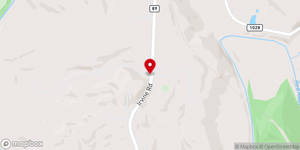 Map showing location of Epperson Church