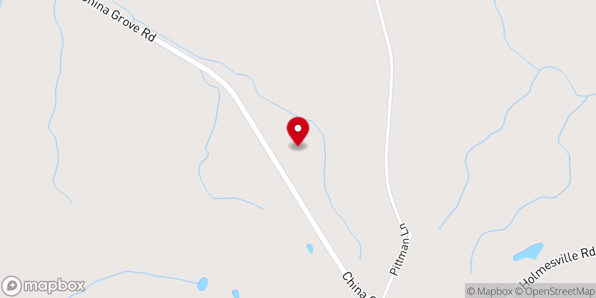 Map showing location of Bethany Church