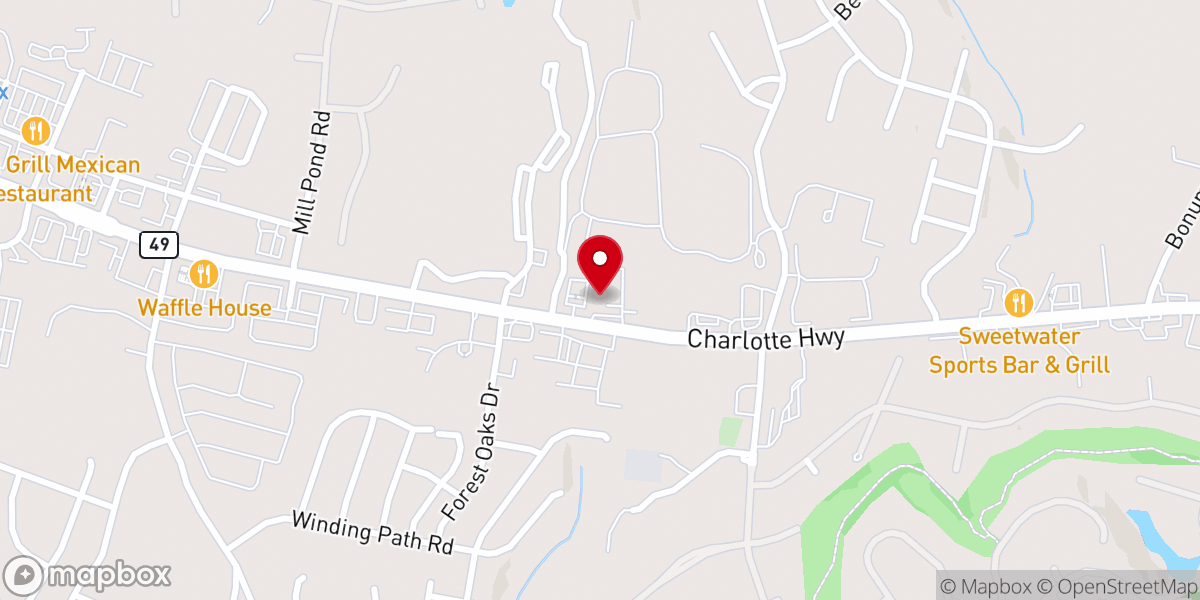 Map showing location of Redeeming Grace PCA